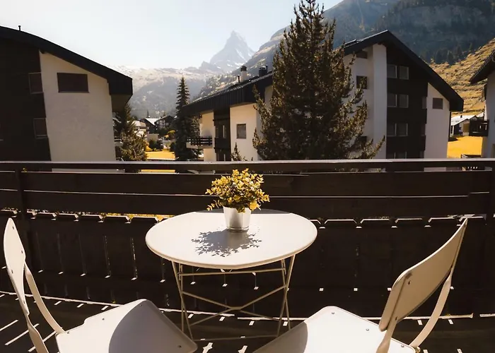 아파트 Beautiful In With A Breathtaking View Of The Matterhorn 체르마트